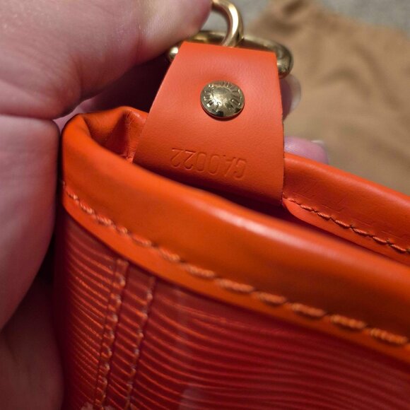 Louis Vuitton Orange Baja Lagoon Bay Plage Epi Clear Tote - Picture 7 of 9